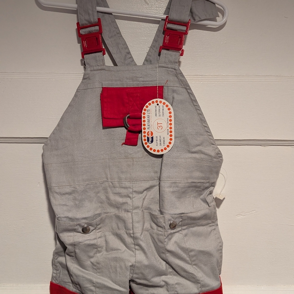 Vintage Kids Popsicle Overall Shorts NWT!